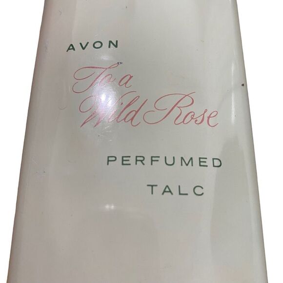 AVON - TO A WILD ROSE PERFUMED TALC - ALMOST FULL OF TALC !  VINTAGE FROM 1950’s - Picture 6 of 6
